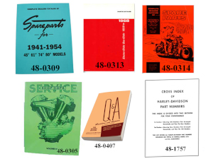 PANHEAD MANUALS SET OF 6